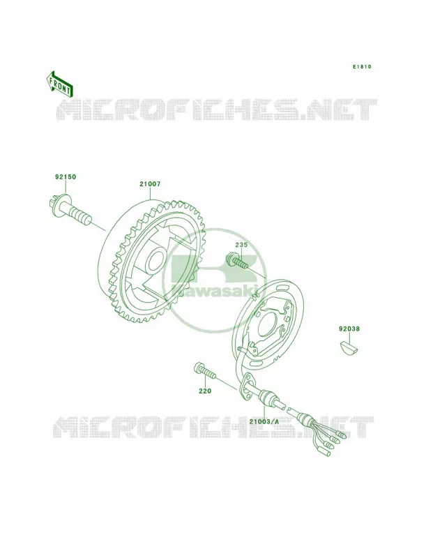 Generator Kawasaki JET SKI 650 1992 X2  JF650-A7