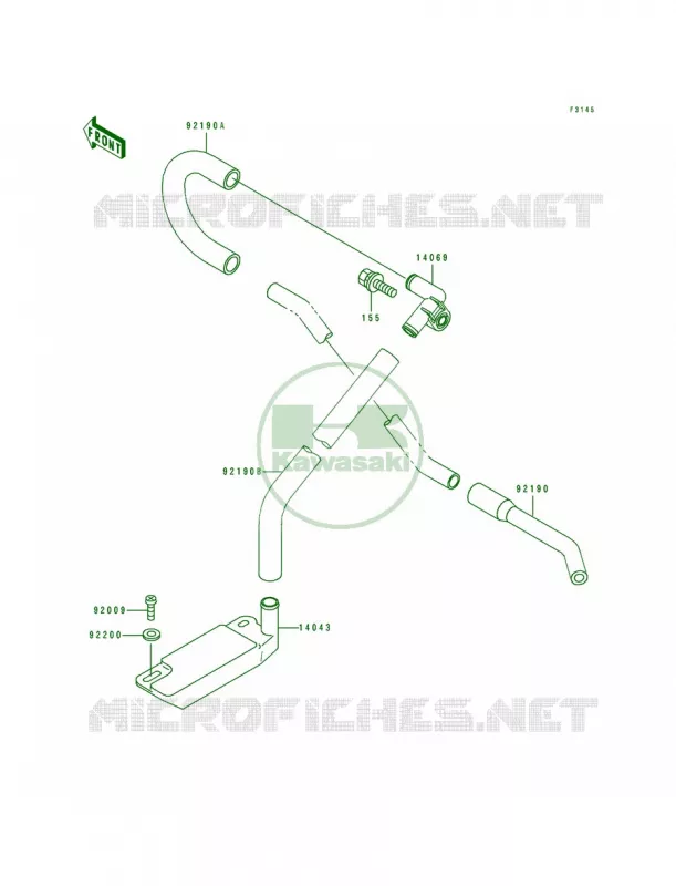 Bilge Kawasaki JET SKI 440 1992 JS440  JS440-A16