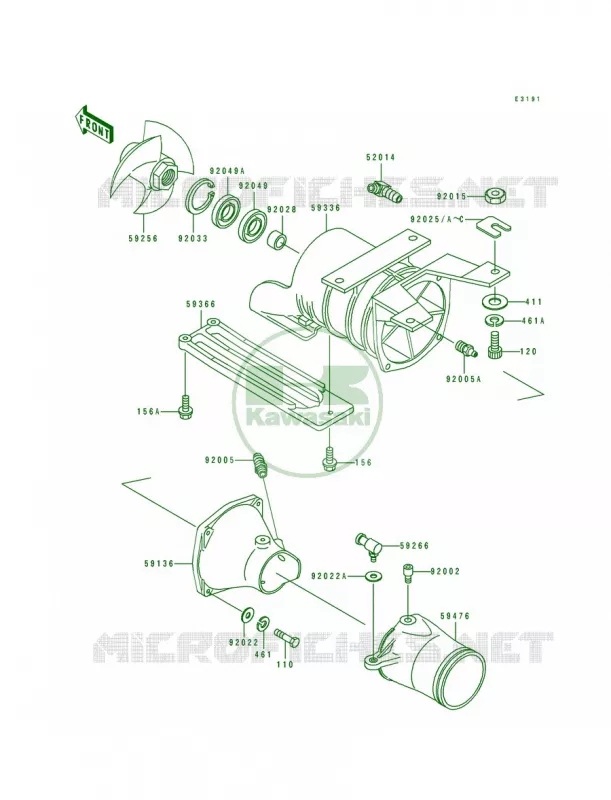 Jet Pump Kawasaki JET SKI 440 1992 JS440  JS440-A16