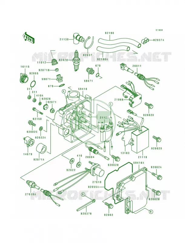 Ignition System Kawasaki JET SKI 750 1992 750 SX  JS750-A1