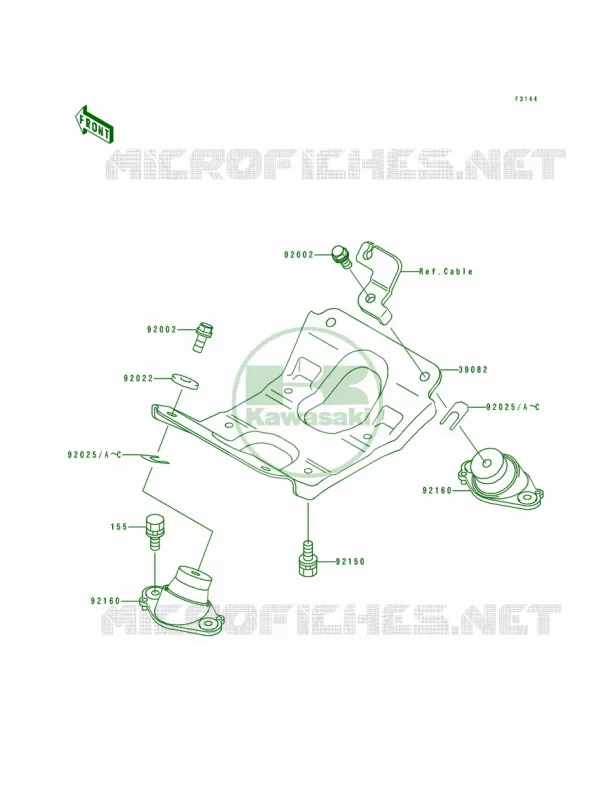 Engine Mount Kawasaki JET SKI 650 1991 TS  JF650-B3