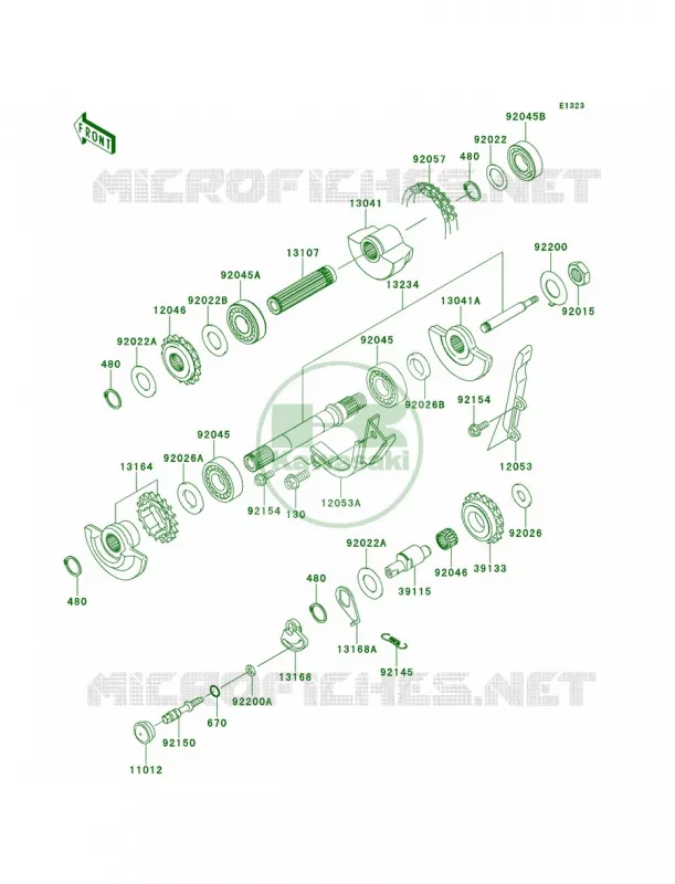 Balancer Kawasaki MOTOS 650 2011 KLR650  KL650EBF