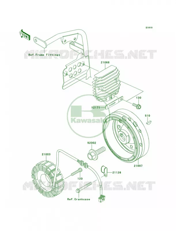Generator Kawasaki MOTOS 650 2011 KLR650  KL650EBF