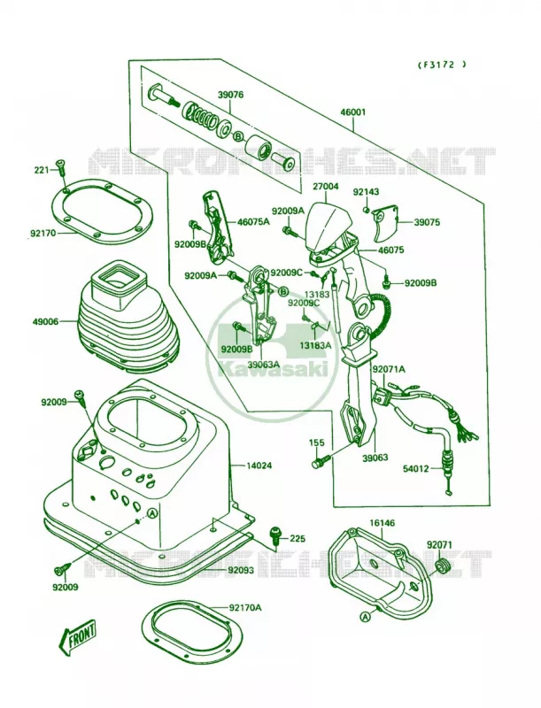 Handlebar Kawasaki JET SKI 650 1990 JET MATE  JB650-A2