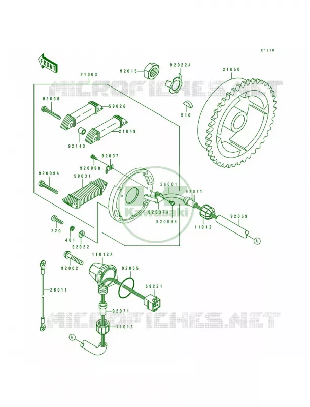 Generator Kawasaki JET SKI 550 1990 550 SX  JS550-B1