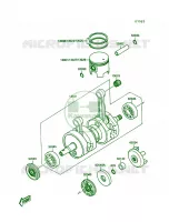 CrankshaftPistons pour Kawasaki TS