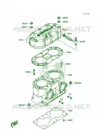 Cylinder HeadCylinder pour Kawasaki TS