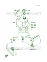 Oil Tank pour Kawasaki TS
