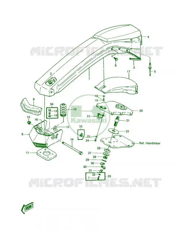 Handle PoleSwitchs Kawasaki JET SKI 440 1988 JS440  JS440-A12