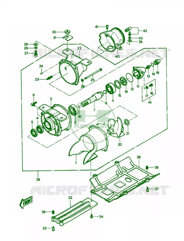 JET PUMP Kawasaki JET SKI 550 1988 JS550  JS550-A7