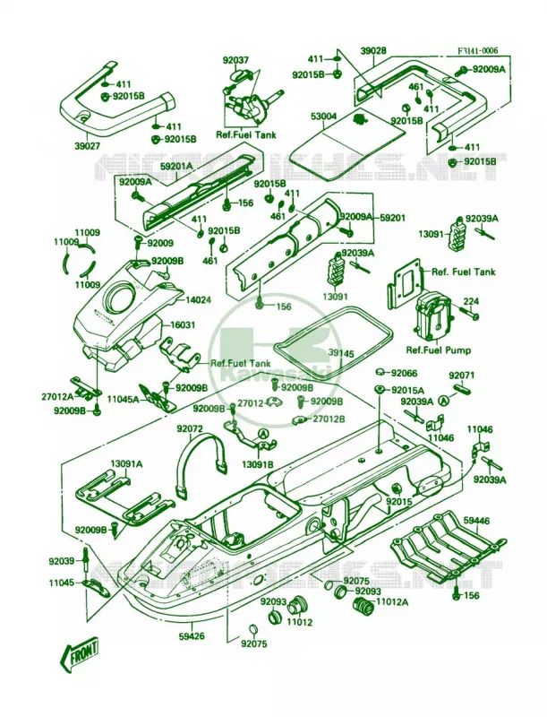 Hull Kawasaki JET SKI 650 1988 650 SX  JS650-A2