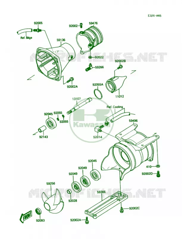 Jet Pump Kawasaki JET SKI 650 1988 650 SX  JS650-A2