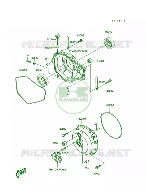 Engine Covers Kawasaki JET SKI 300 1987 300 SX  JS300-A1