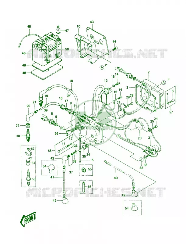 Electric Case Kawasaki JET SKI 440 1987 JS440  JS440-A11