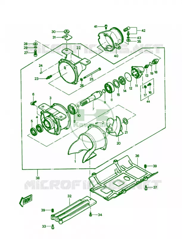 JET PUMP Kawasaki JET SKI 550 1987 JS550  JS550-A6