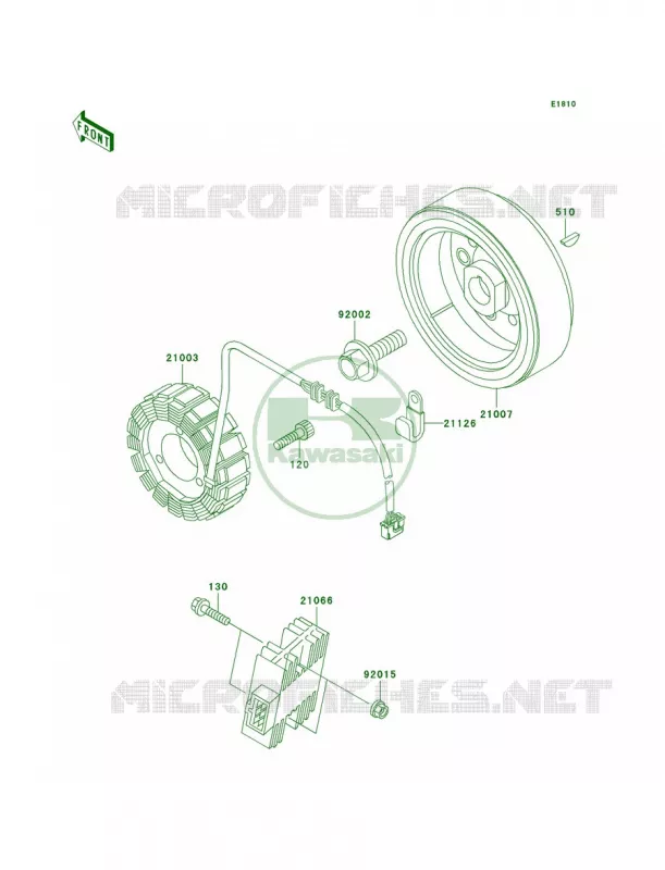 Generator Kawasaki MOTOS 650 2007 KLR650  KL650A7F