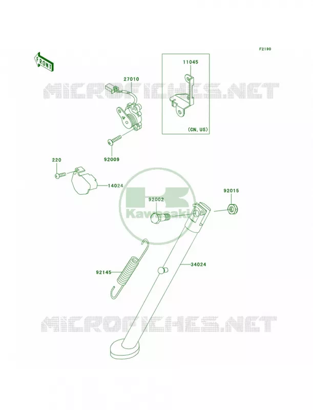 Stands Kawasaki MOTOS 650 2007 KLR650  KL650A7F