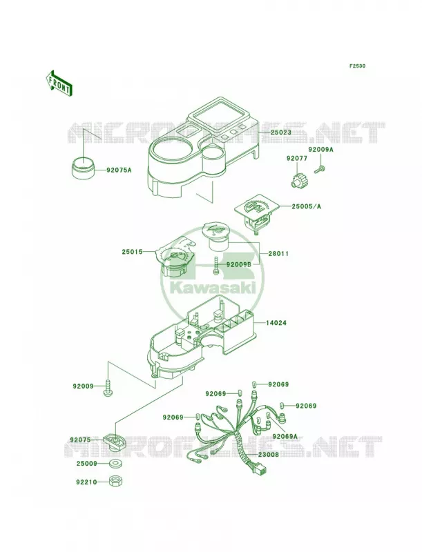 Meters Kawasaki MOTOS 650 2005 KLR650  KL650-A19