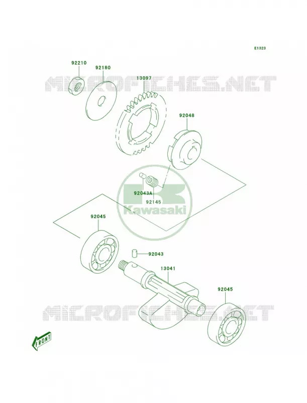 Balancer Kawasaki MOTOS 400 2003 KLX400SR  KLX400-A1