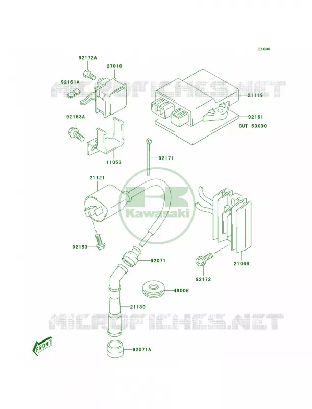 Ignition System Kawasaki MOTOS 400 2003 KLX400SR  KLX400-A1