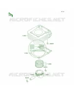 CylinderPistons pour Kawasaki Super Sherpa