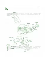 Fenders pour Kawasaki Super Sherpa