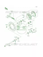 Rear Hub pour Kawasaki Super Sherpa