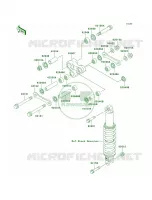 Rear Suspension pour Kawasaki Super Sherpa
