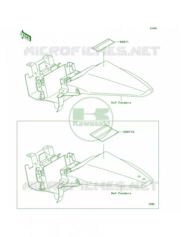 Labels Kawasaki MOTOS 110 2011 KLX110  KLX110CBF
