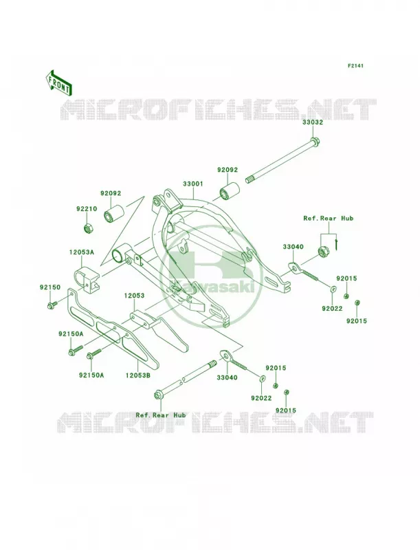 Swingarm Kawasaki MOTOS 110 2011 KLX110  KLX110CBF