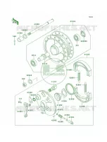 Front Hub pour Kawasaki KE100
