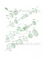 Transmission pour Kawasaki KE100