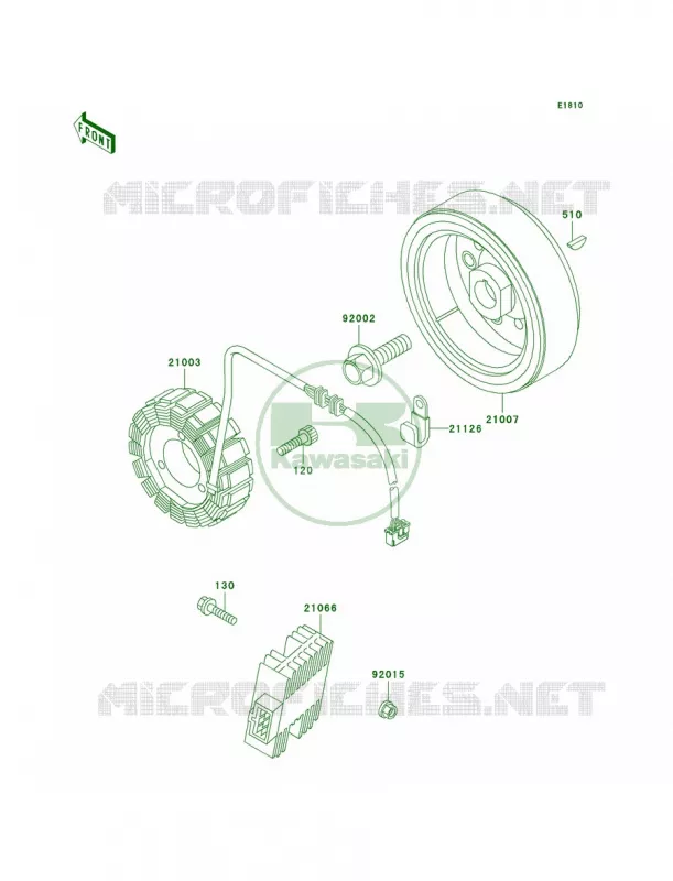 Generator Kawasaki MOTOS 650 1998 KLR650  KL650-A12