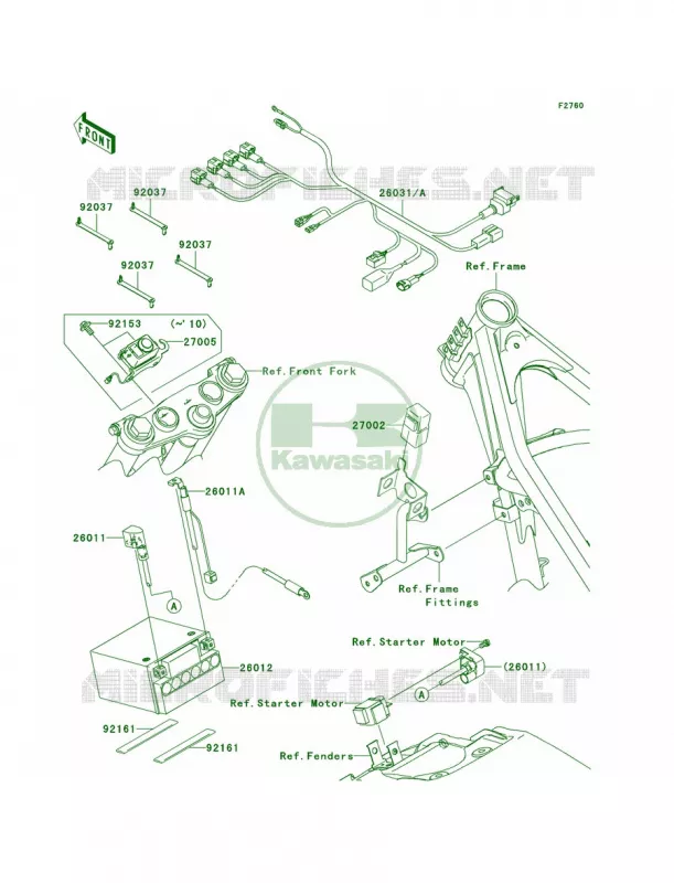Chassis Electrical Equipment Kawasaki MOTOS 140 2011 KLX140L  KLX140BBF