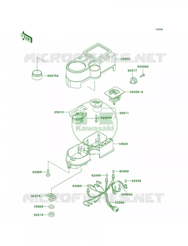 Meters Kawasaki MOTOS 650 1996 KLR650  KL650-A10