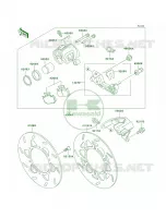 Rear Brake pour Kawasaki KLX250R