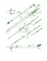 Cables pour Kawasaki KE100
