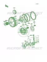 Clutch pour Kawasaki KE100