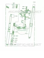 Front Fork pour Kawasaki KE100