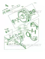 Front Hub pour Kawasaki KE100