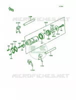 Gear Change DrumShift Forks pour Kawasaki KE100