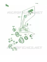 Kickstarter Mechanism pour Kawasaki KE100
