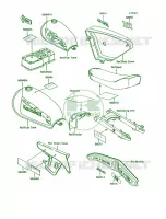 LabelsKE100 B11B12B13B14 pour Kawasaki KE100