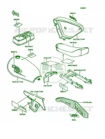 LabelsKE100 B15 pour Kawasaki KE100