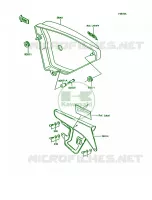 Side CoversChain CoverKE100 B15 pour Kawasaki KE100
