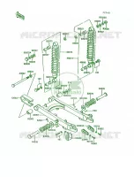 SwingarmShock Absorber pour Kawasaki KE100