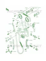 CamshaftsTensioner pour Kawasaki KLX650R