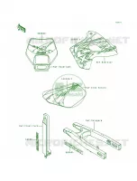 DecalsKLX650 A3 pour Kawasaki KLX650R