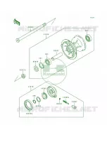 Front Hub pour Kawasaki KLX650R