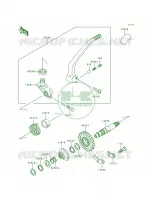Kickstarter Mechanism pour Kawasaki KLX650R